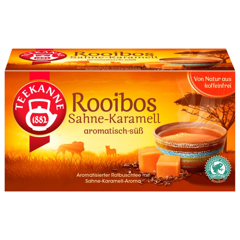 Teekanne Rooibos Sahne-Karamell 35g, 20 Beutel